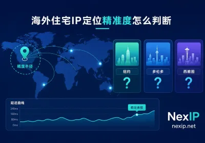 如何判断海外住宅IP的地理位置精准度：分层判据与5步验证法
