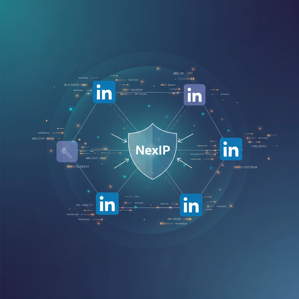 LinkedIn数据采集网络示意图