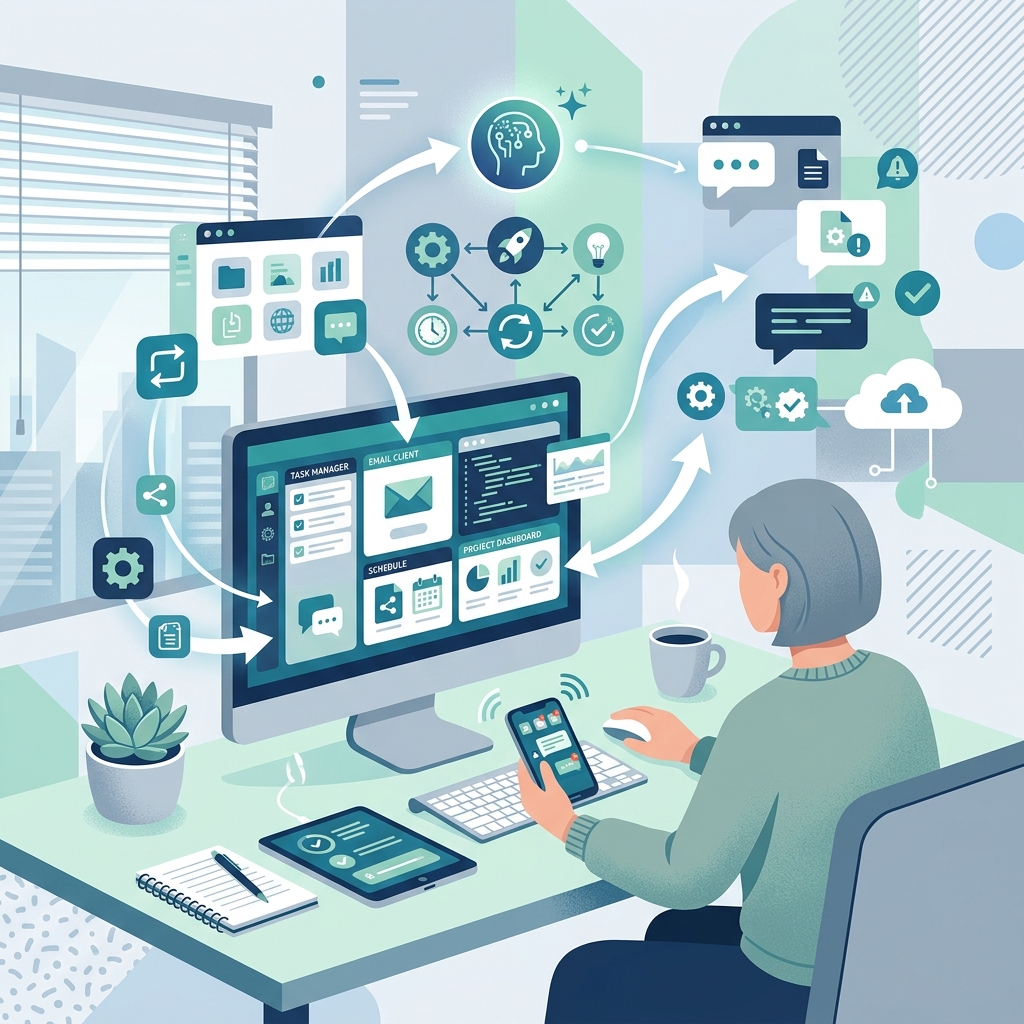 AI助手跨平台自动办公图 AI助手跨平台自动办公图